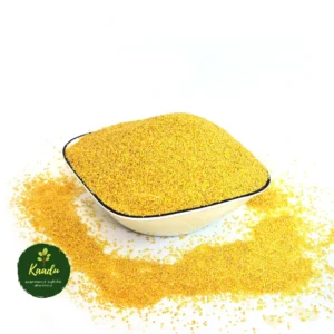 organic Foxtail Millet / thinai kept in a bowl