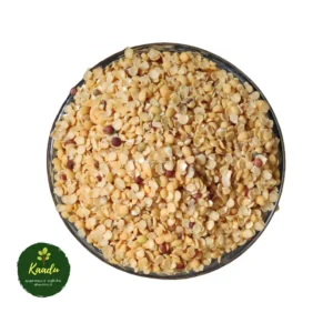 Sprouted tur dal kept in a bowl